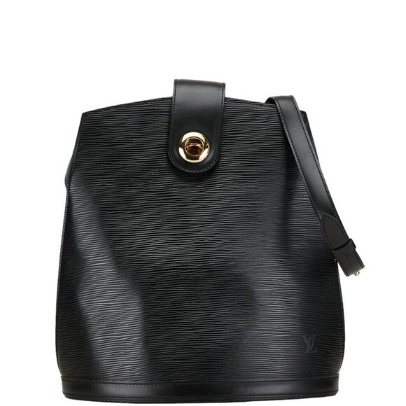 LOUIS VUITTON Black Leather Shoulder Bag - Picture 1 of 9